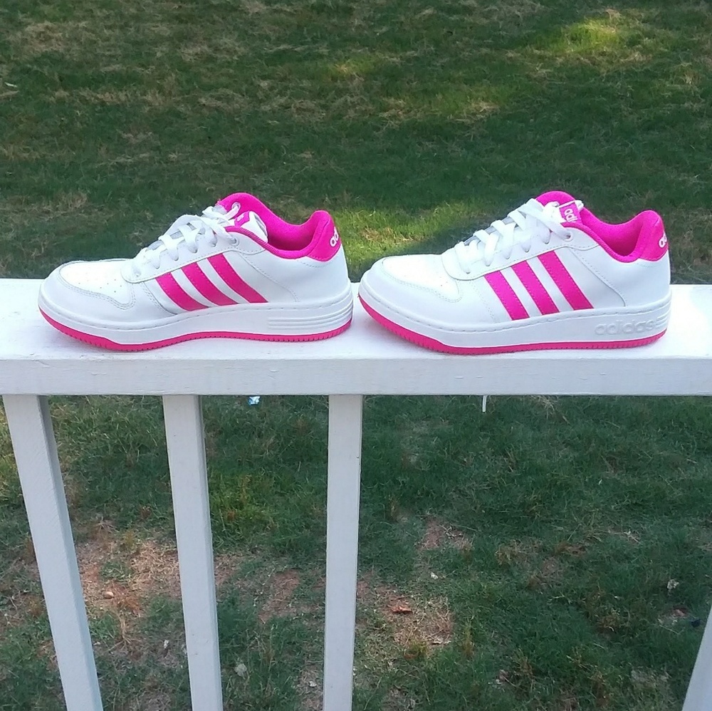 Adidas White and pink